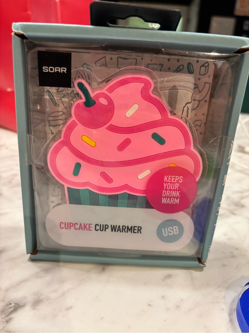 Soar Cupcake USB Cup Warmer - Pink